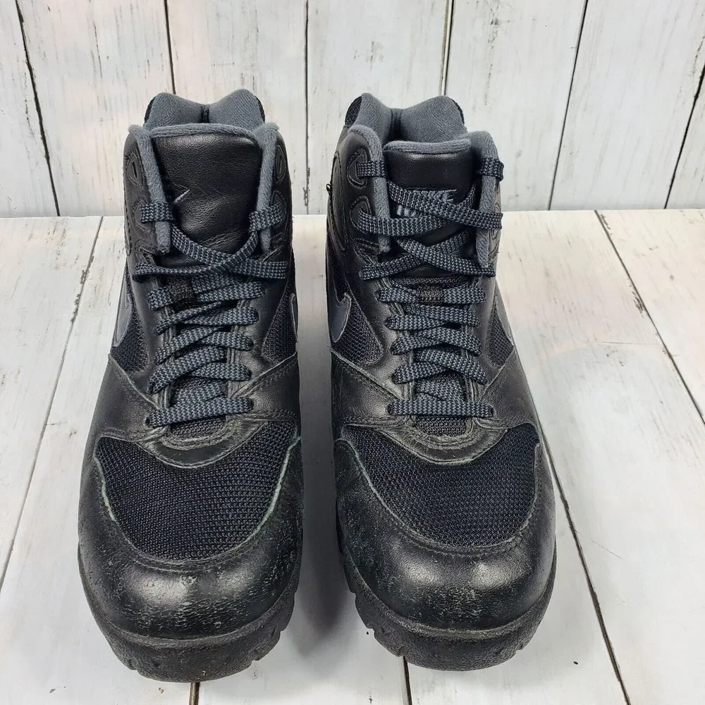 Nike Caldera Hiker Boots Mens Sz 7.5 Black Camping Sneakerboot Shoes 313500-001